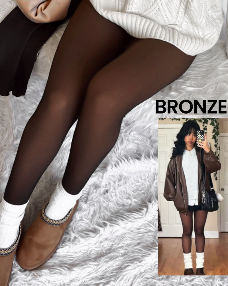 Cozy Magic Fleece Lined Tights ¨C Closed Foot | XS¨C3XL, Plus Size