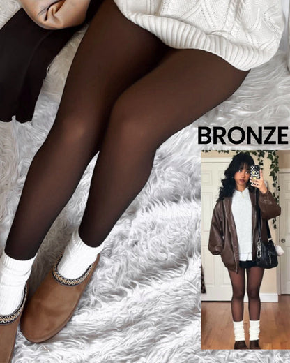 Cozy Magic Fleece Lined Tights ¨C Closed Foot | XS¨C3XL, Plus Size