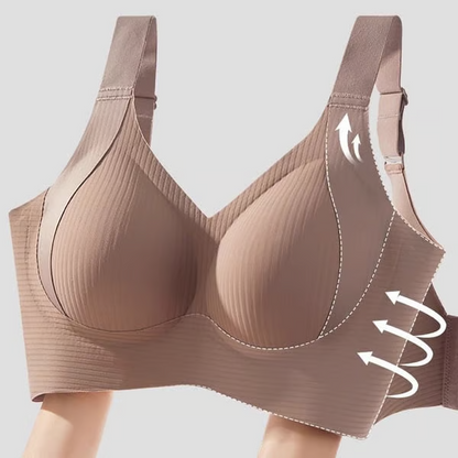 ️Women's Ribbed Push Up Adjustable Wireless Bra