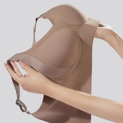 ️Women's Ribbed Push Up Adjustable Wireless Bra