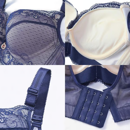 Lace Underwire Padded Push Up Bra