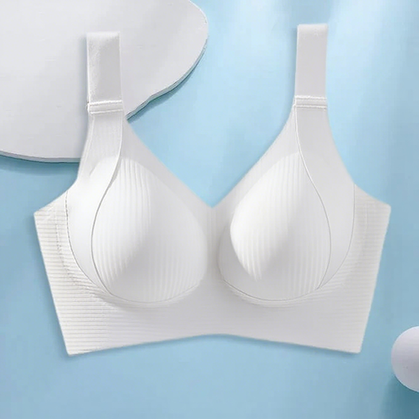 ️Women's Ribbed Push Up Adjustable Wireless Bra
