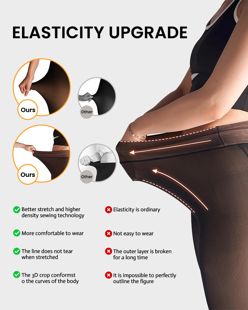Cozy Magic Fleece Lined Tights ¨C Closed Foot | XS¨C3XL, Plus Size