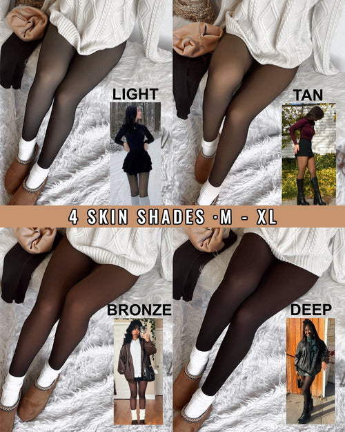 Cozy Magic Fleece Lined Tights ¨C Closed Foot | XS¨C3XL, Plus Size